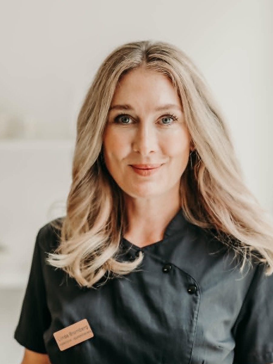 Linda Blomberg, leg. sjuksköterska på Klinik LB i Uddevalla